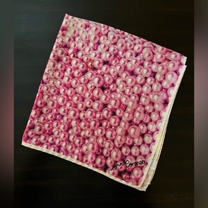 Anna Coroneo Pearls Mini Twill Square Silk Scarf